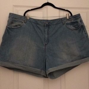 ASOS-Plus size Denim shorts